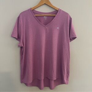 RB3 purple active women’s V-neck tee